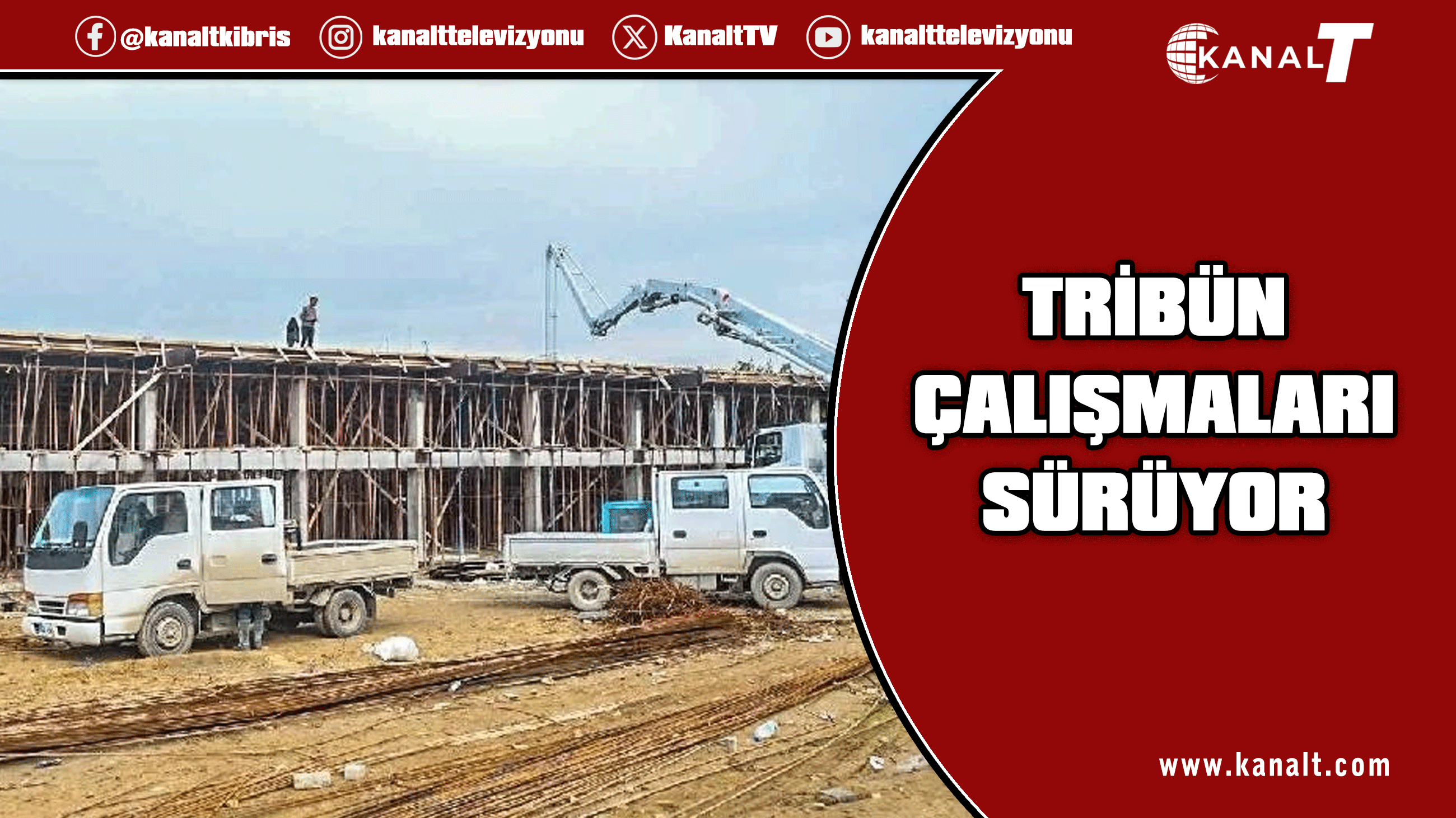 Alayköy Spor Tesisi’nde tribün çalışmaları hızla ilerliyor