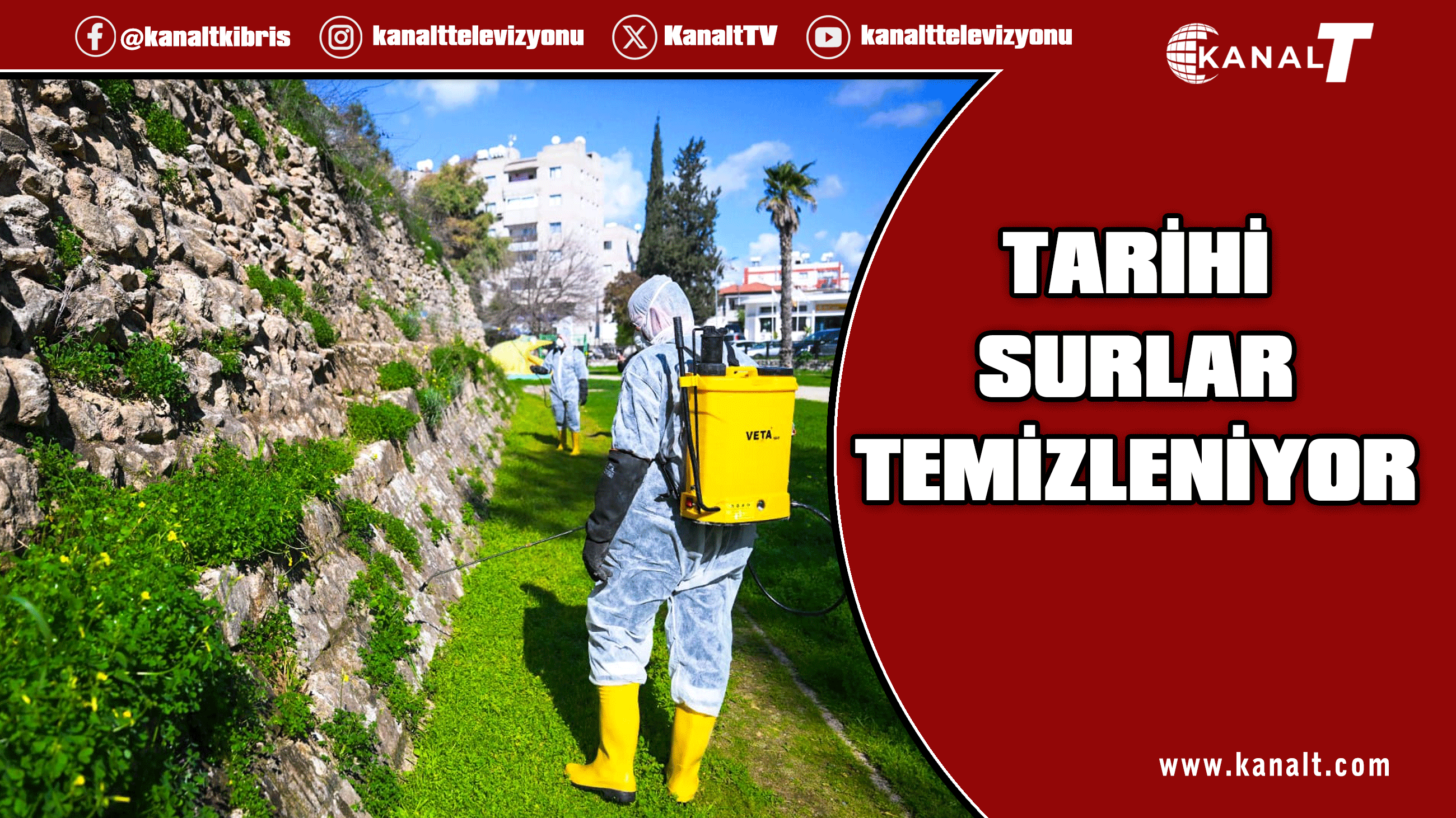 LTB, Başkentin Tarihi Mirası Surlarda temizlik ve ilaçlama çalışmalarına devam ediyor