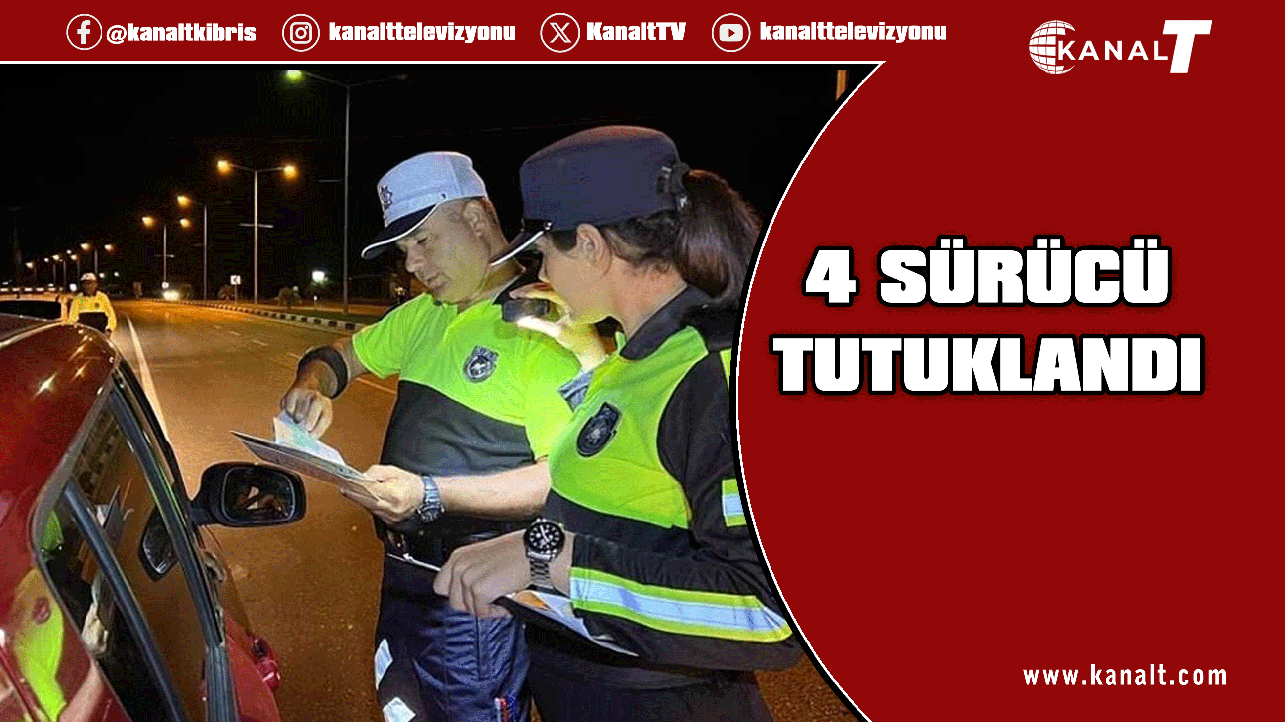 Trafik denetimleri: 56 araç trafikten men edildi, 4 sürücü tutuklandı