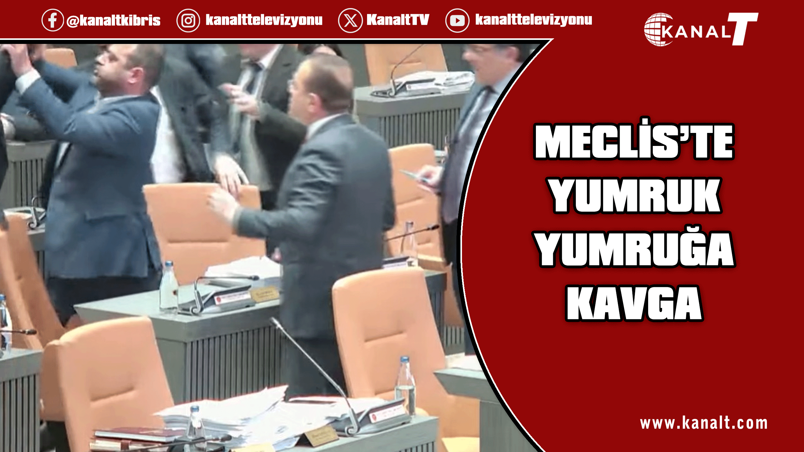 Savaşan ile Ongun Talat yumruk yumruğa birbirine girdi