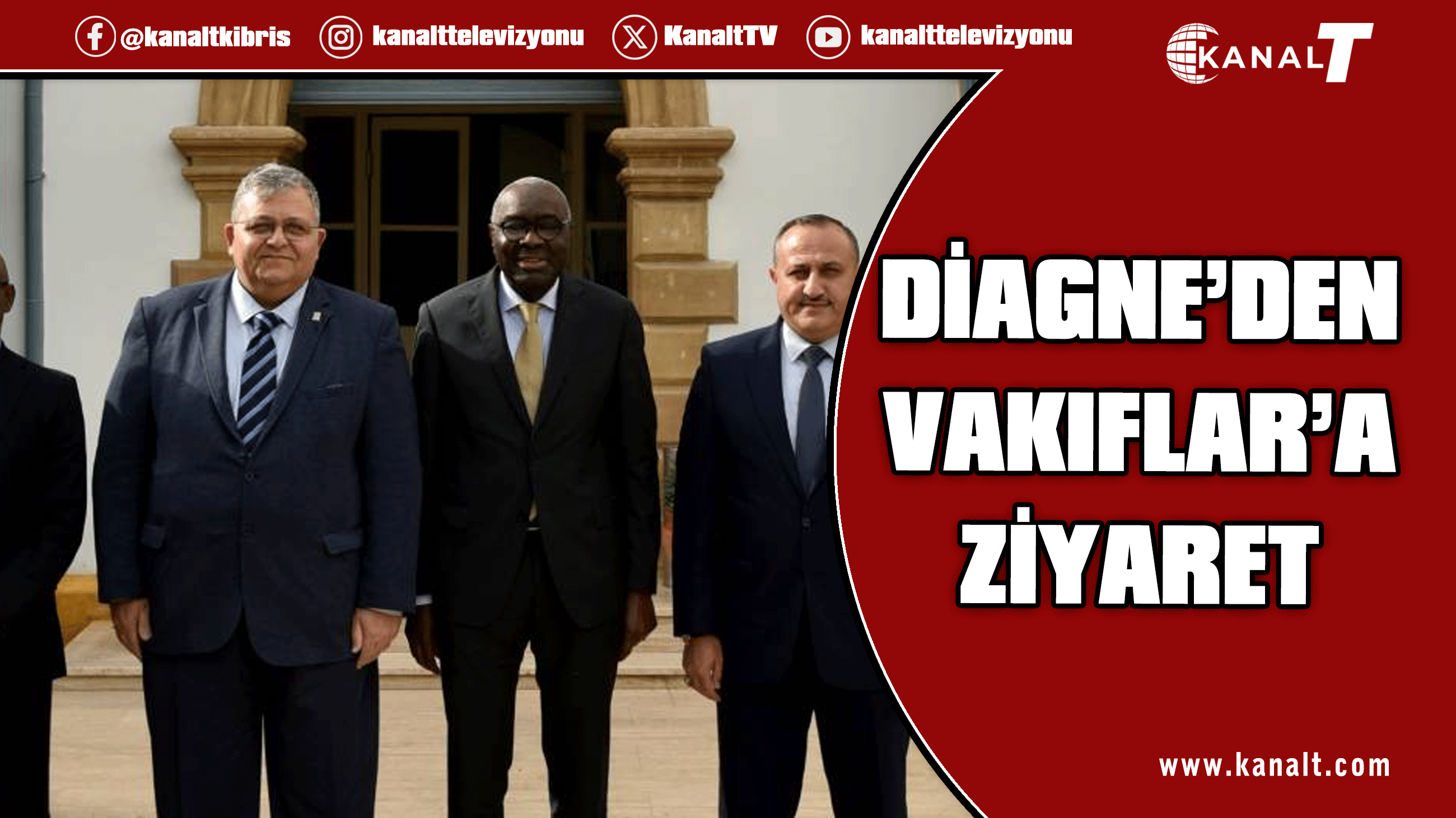 Diagne, Kıbrıs Vakıflar İdaresi’ni ziyaret etti