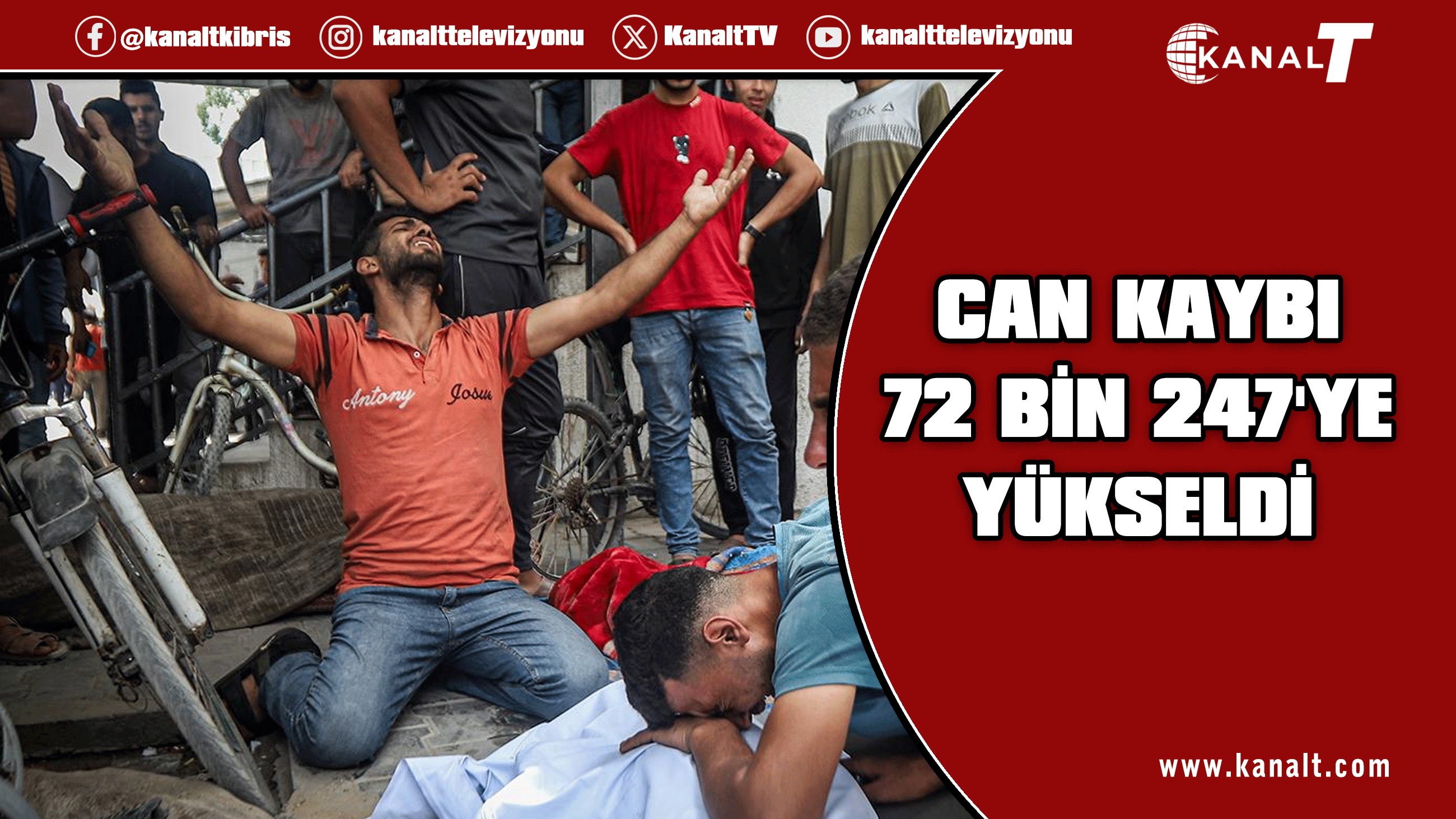 İsrail'in Gazze Şeridi'ne saldırılarında can kaybı 72 bin 247'ye yükseldi