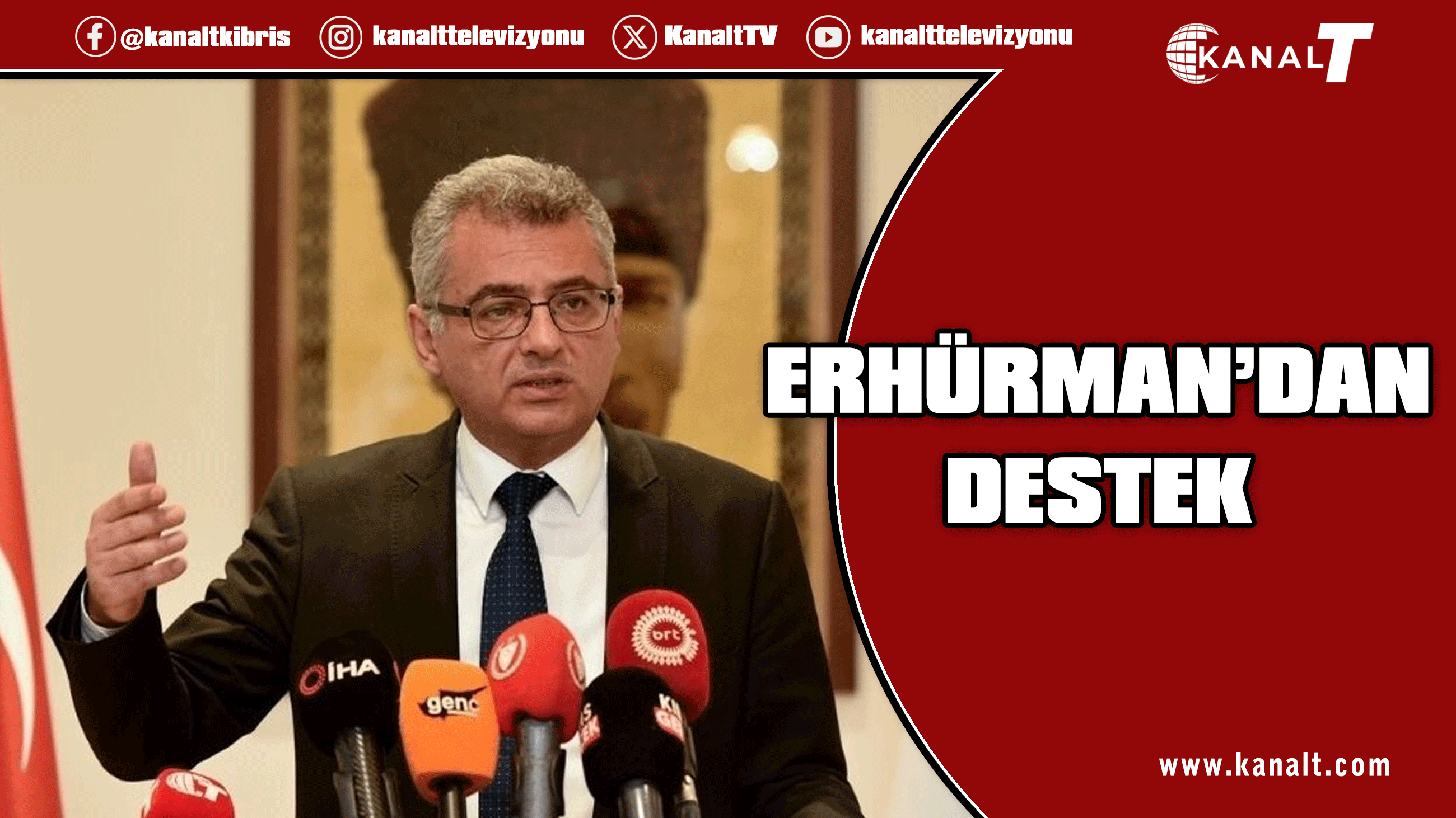 Erhürman’dan “Türk F16 uçaklarının KKTC’ye konuşlandırılmasına” destek