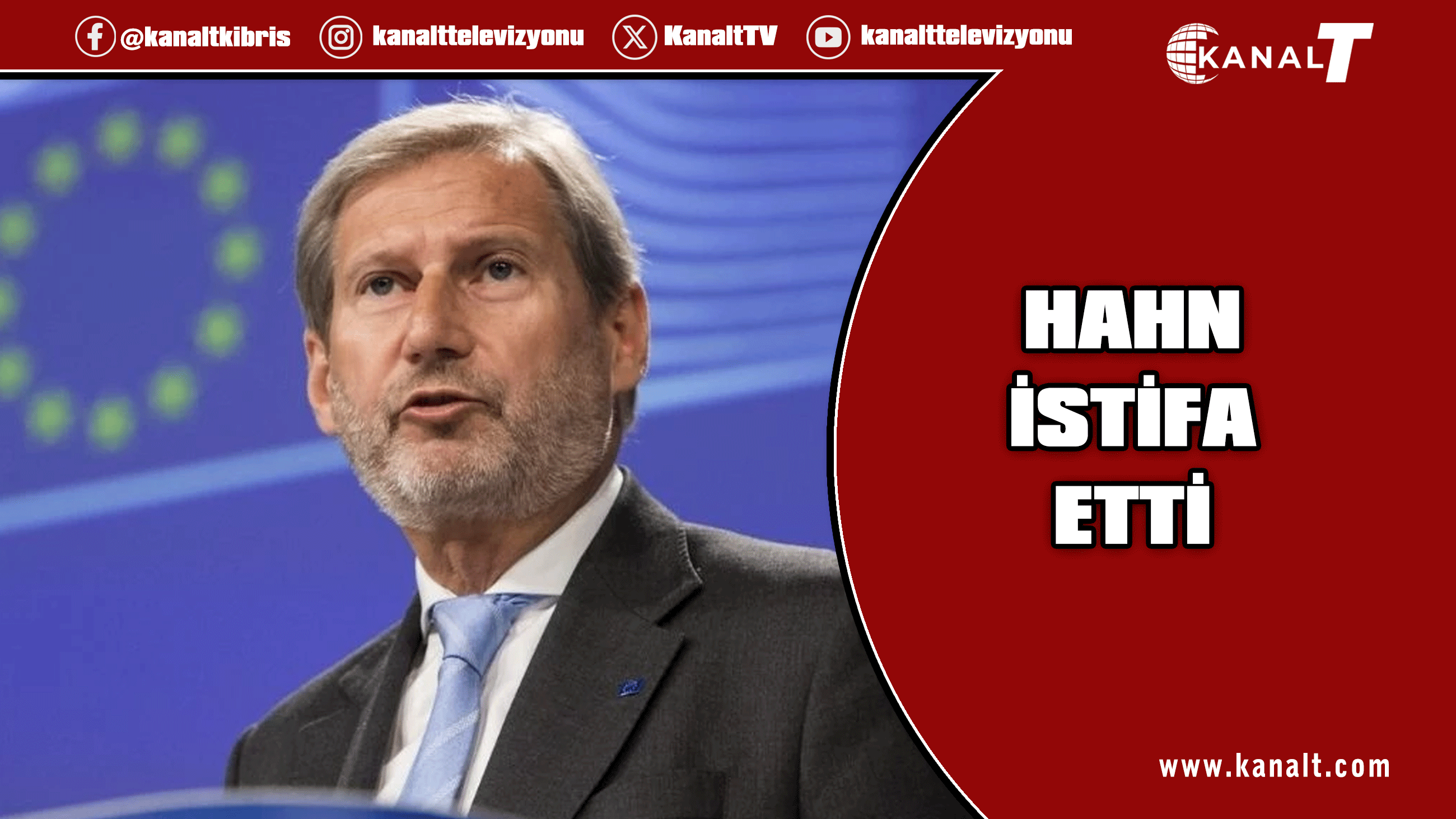 AB’nin Kıbrıs Özel Temsilcisi Johannes Hahn istifa etti