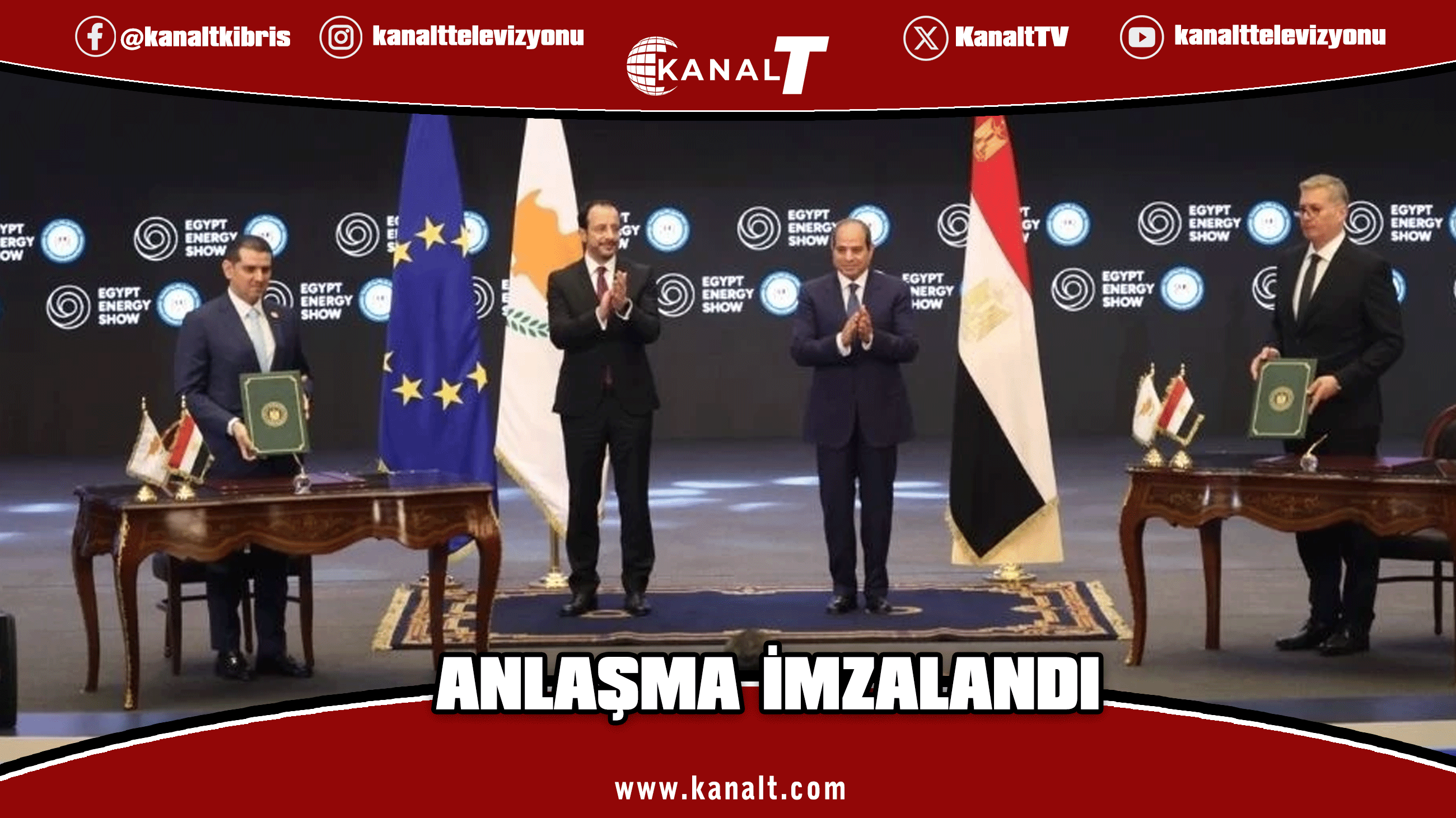 Mısır ile Güney Kıbrıs arasında doğalgaz çerçeve anlaşması imzalandı