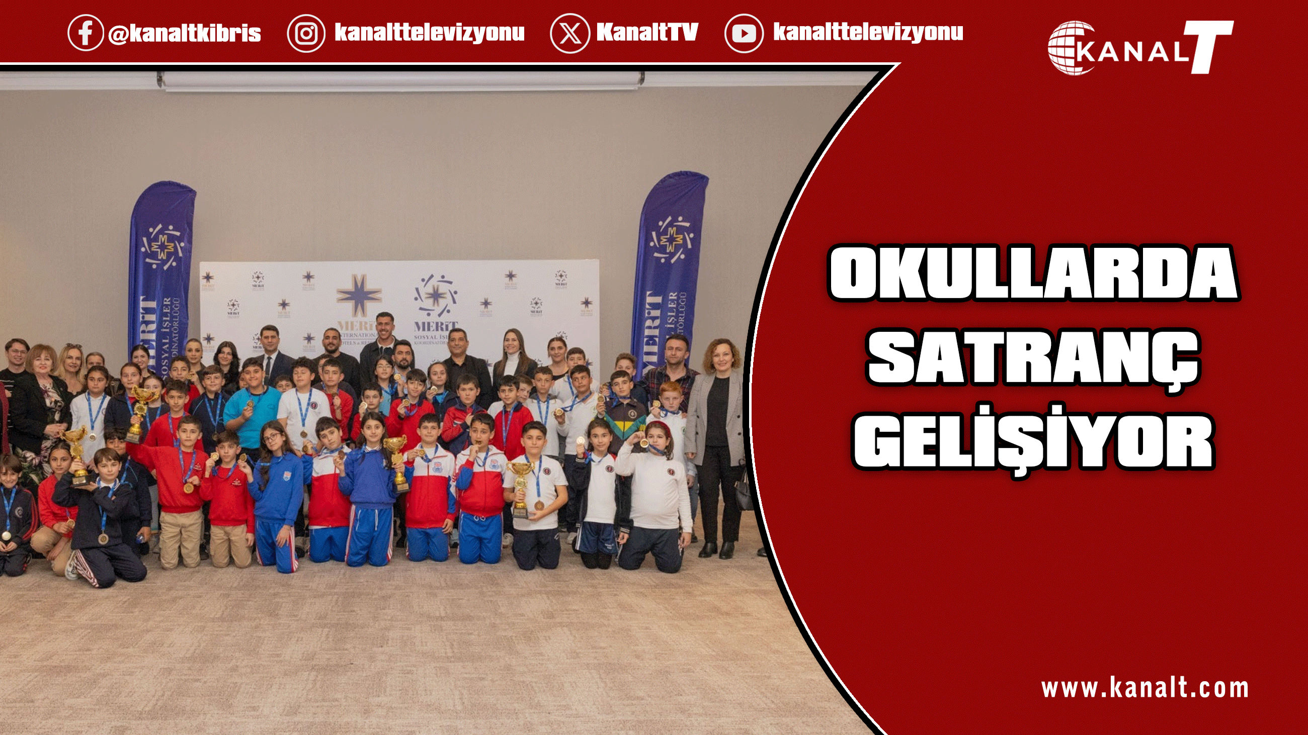 Üçüncü Merit Satranç Turnuvası yapıldı