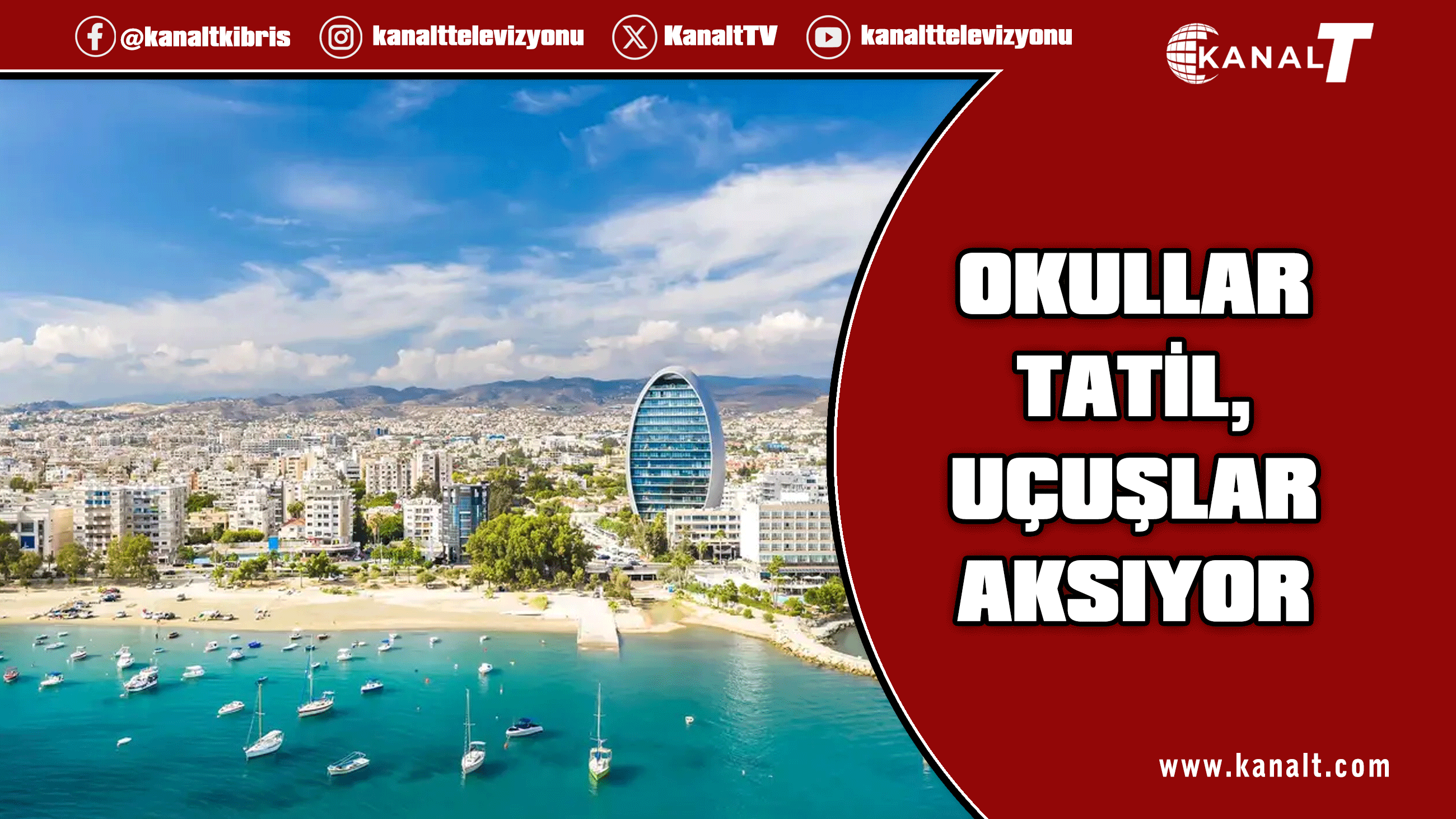 Limasol’da okullar tatil edildi....Uçuşlar aksıyor