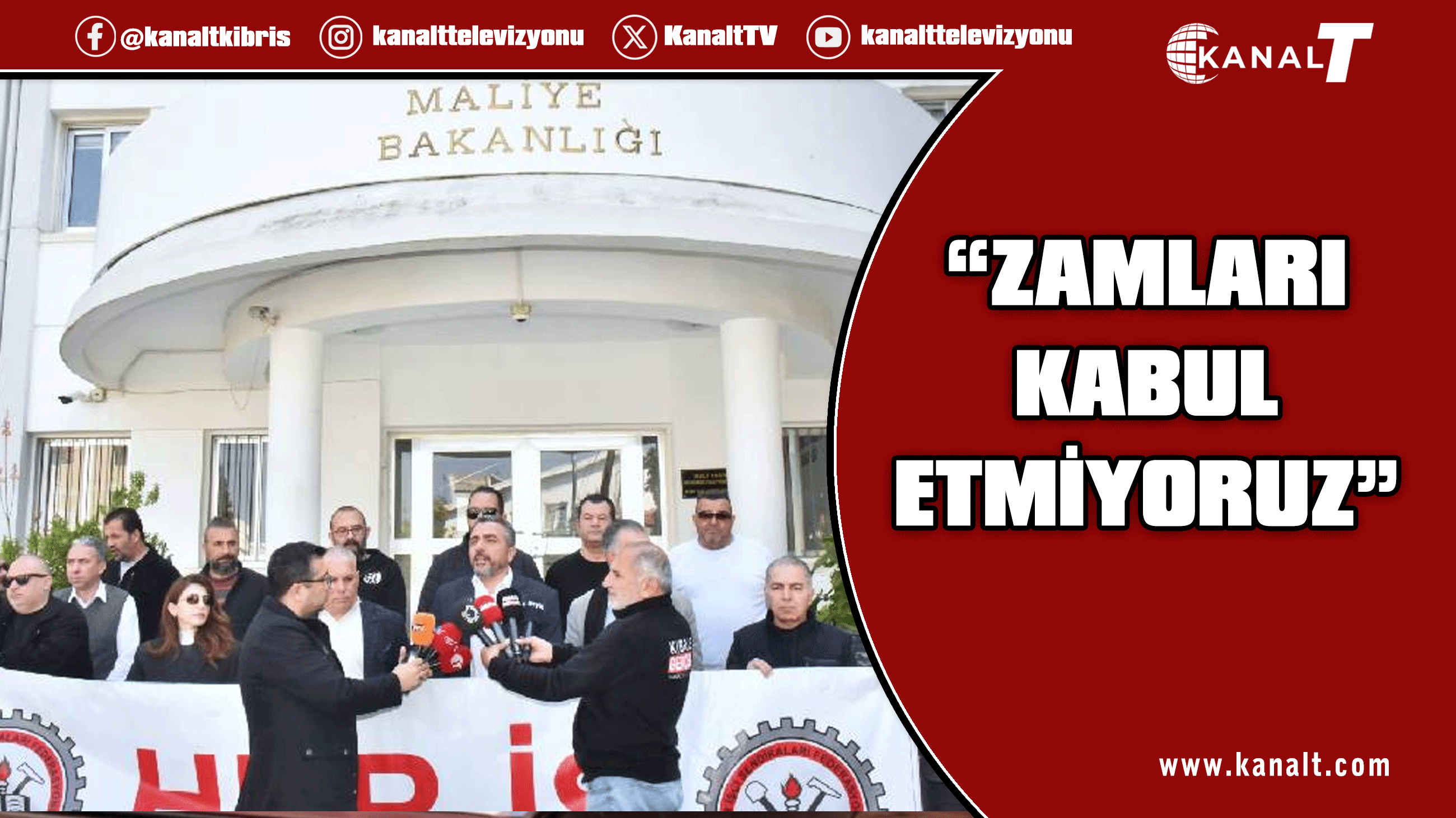 Hür-İş’ten Maliye Bakanlığı’nda protesto