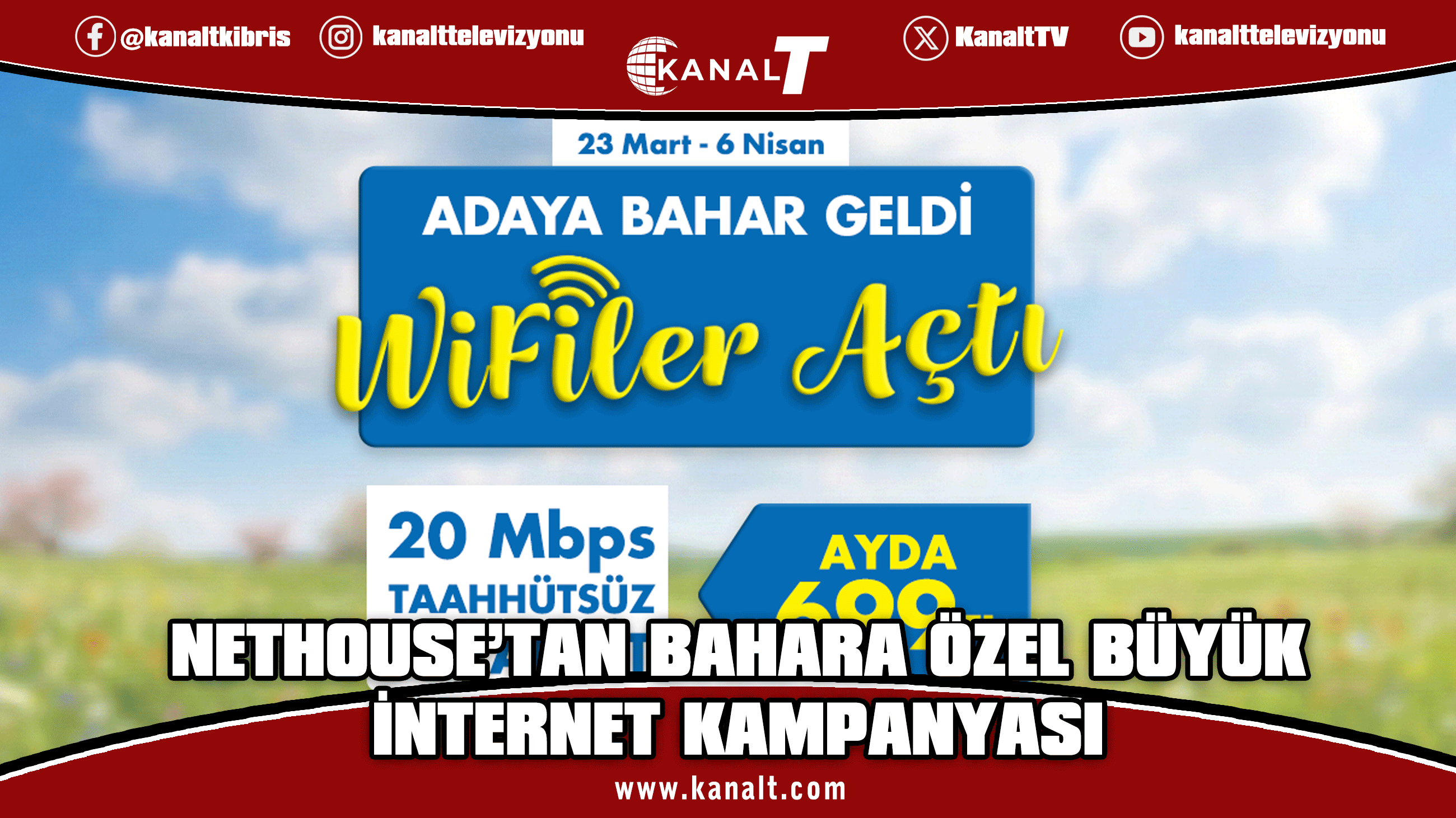Nethouse’tan Bahara Özel Büyük İnternet Kampanyası: 20 Mbps Ev İnterneti – Ayda Sadece 699 TL