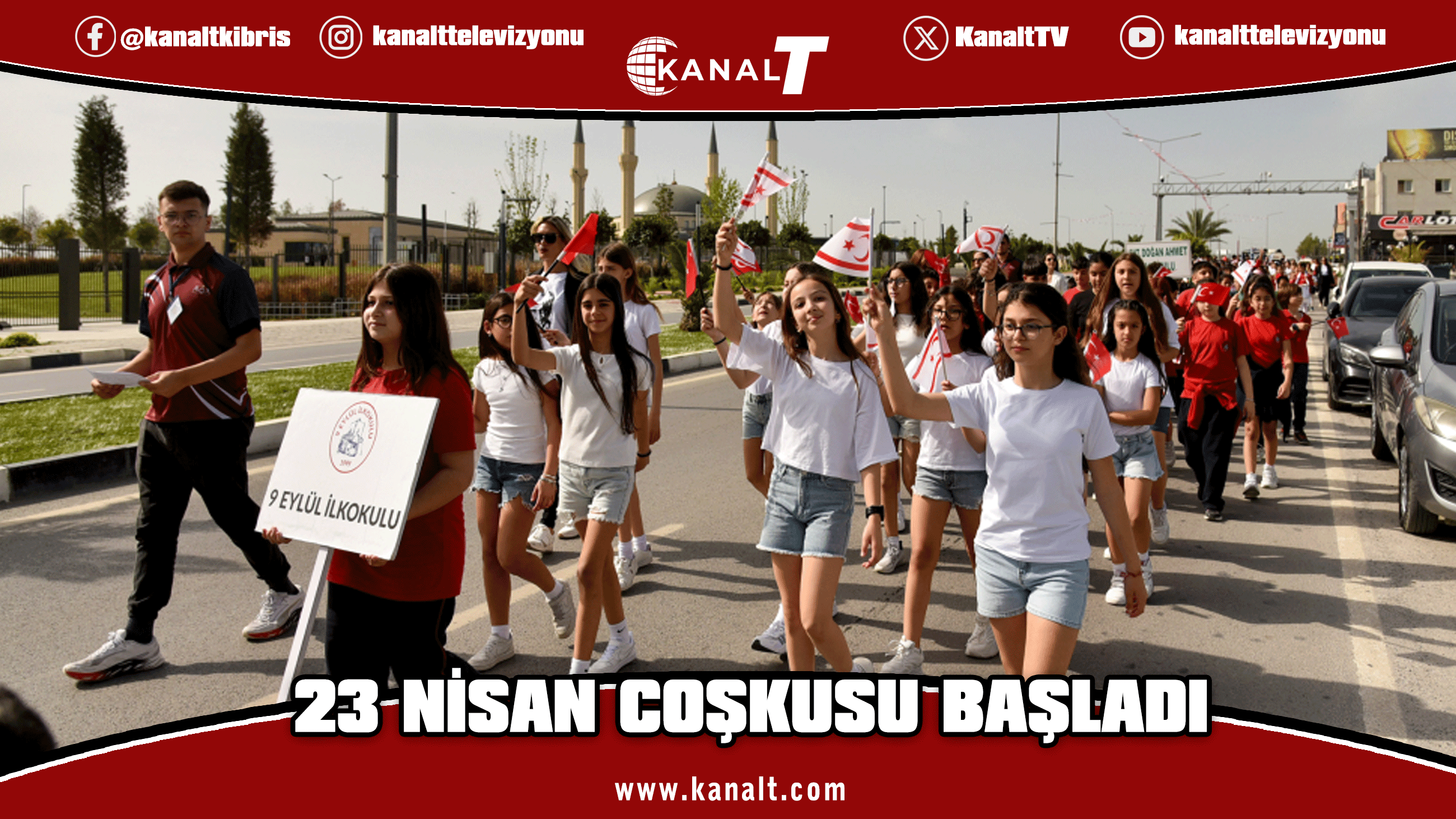 23 Nisan Ulusal Egemenlik ve Çocuk Bayramı kutlamaları Lefkoşa’da kortejle başladı