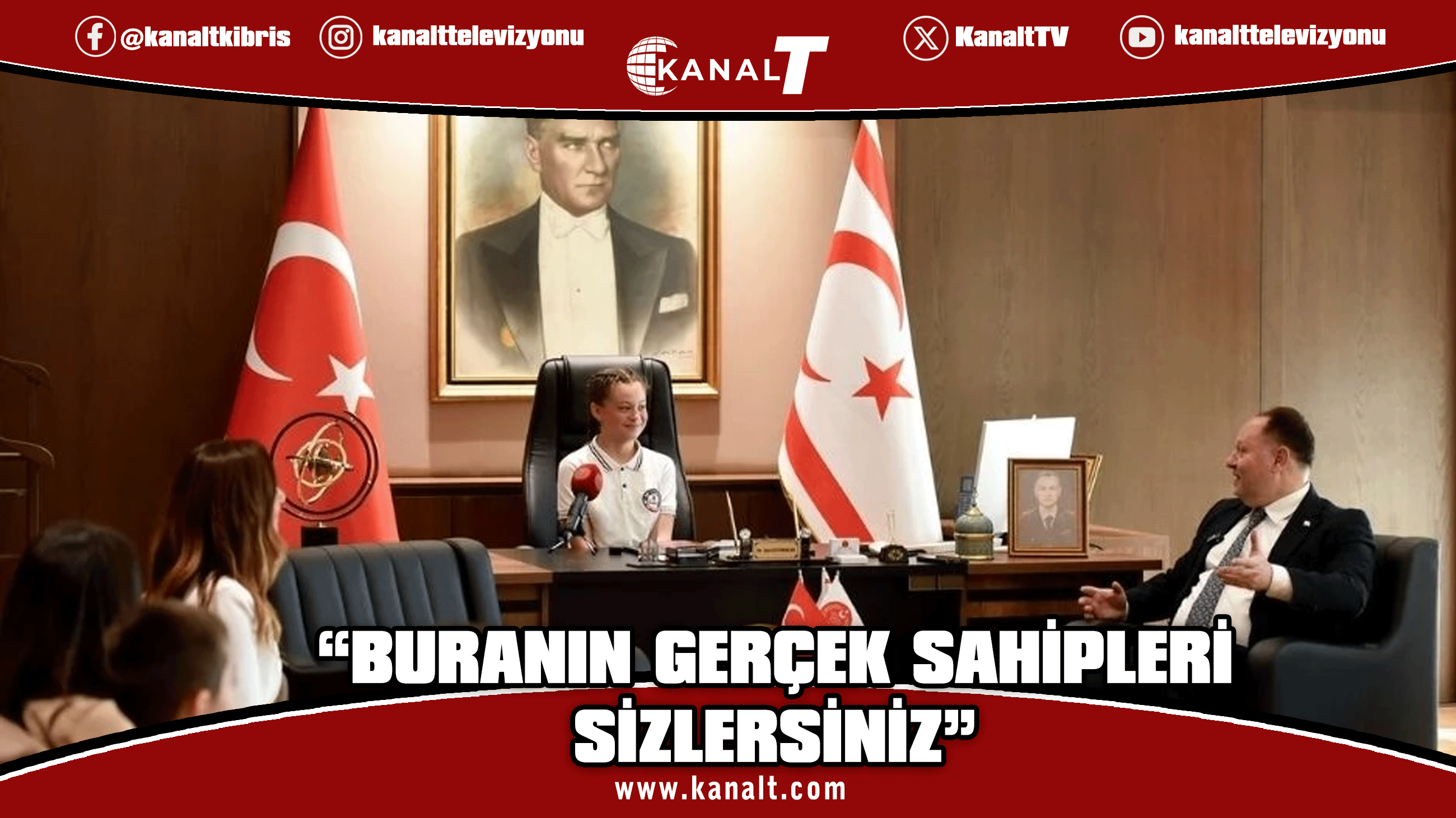 Ziya Öztürkler 23 Nisan’da makamını öğrenci Raya Dalay’a devretti