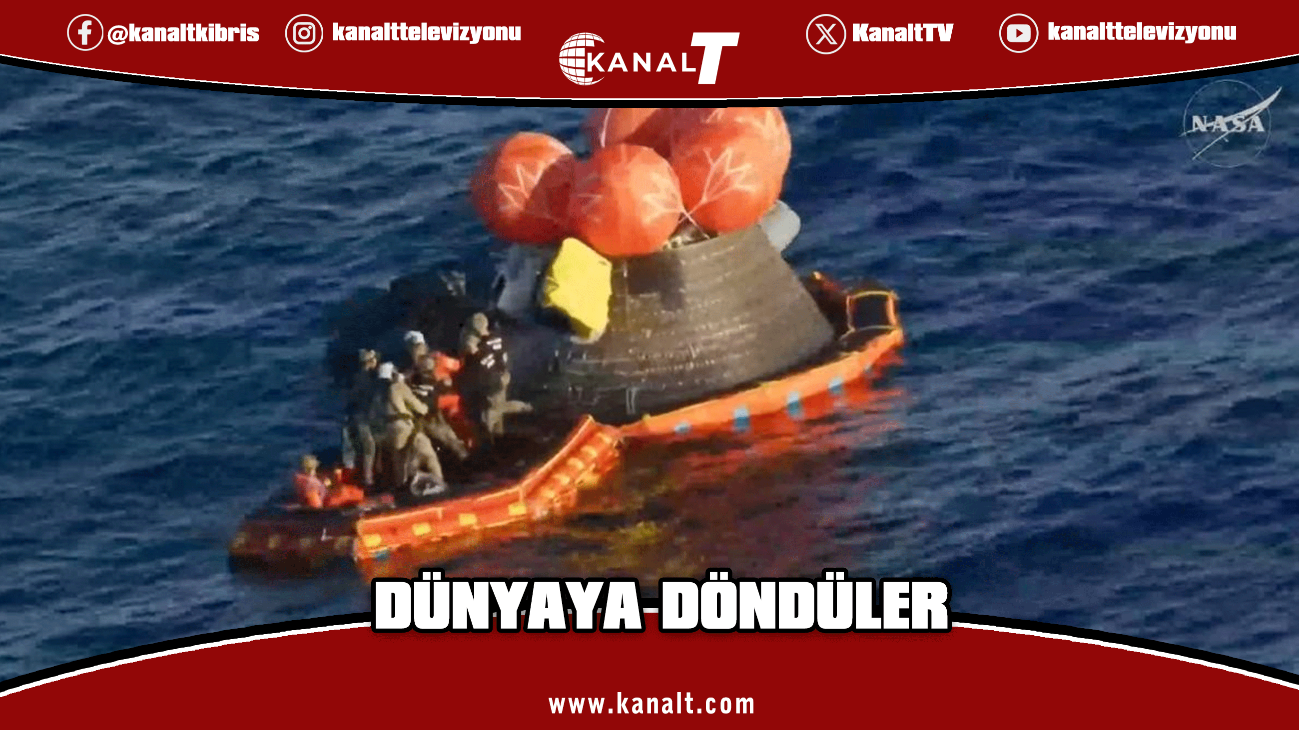 Artemis II mürettebatı Dünya'ya döndü