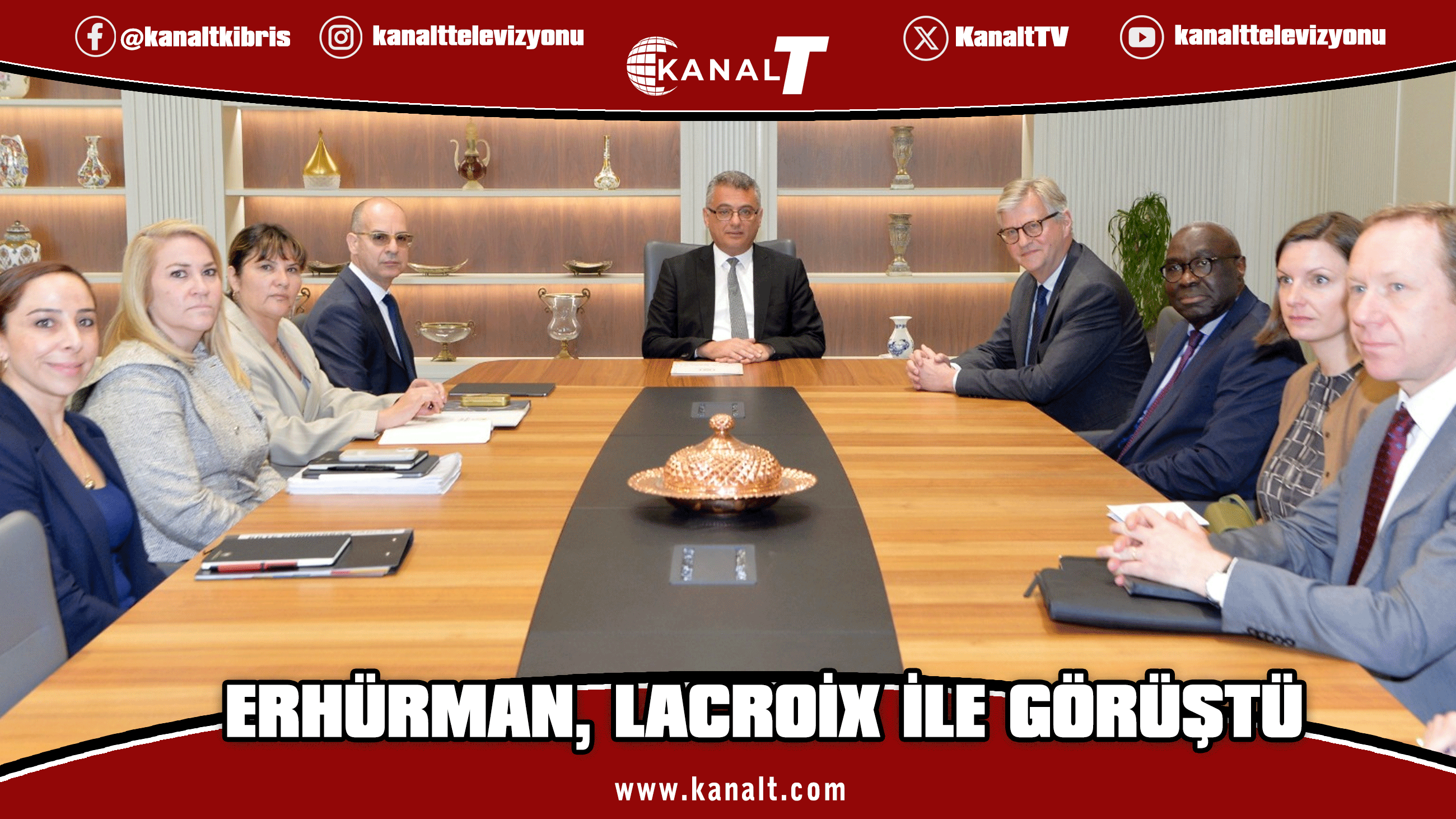Cumhurbaşkanı Tufan Erhürman, Jean-Pierre Lacroix ile görüştü
