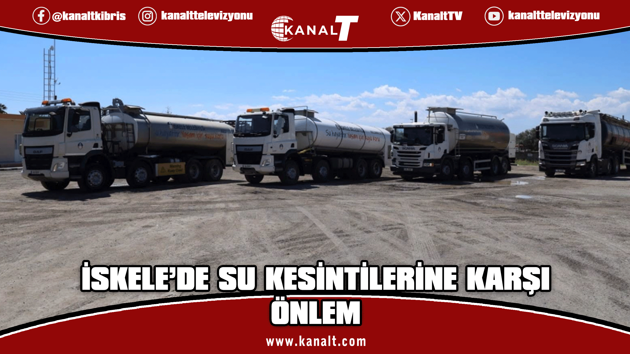 İskele’de su kesintisine karşı önlem