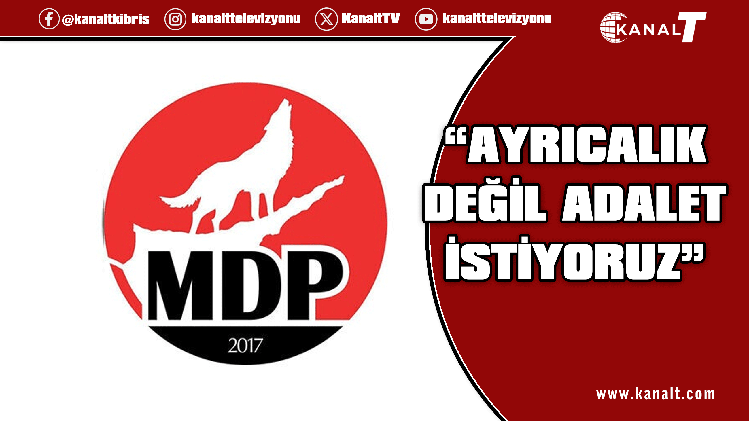 MDP’den BRTK Müdürü Özkurt’a yanıt: "Gerçekler ortada, eşitlik nerede?"