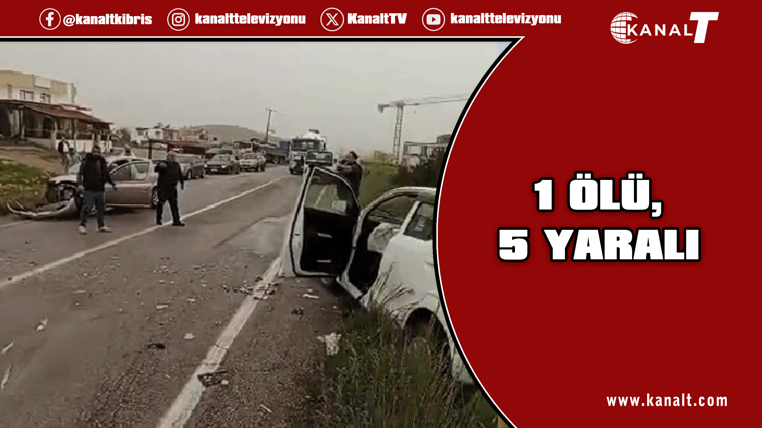 Pamuklu’da korkunç kaza: 5 yaralı, 1 ölü