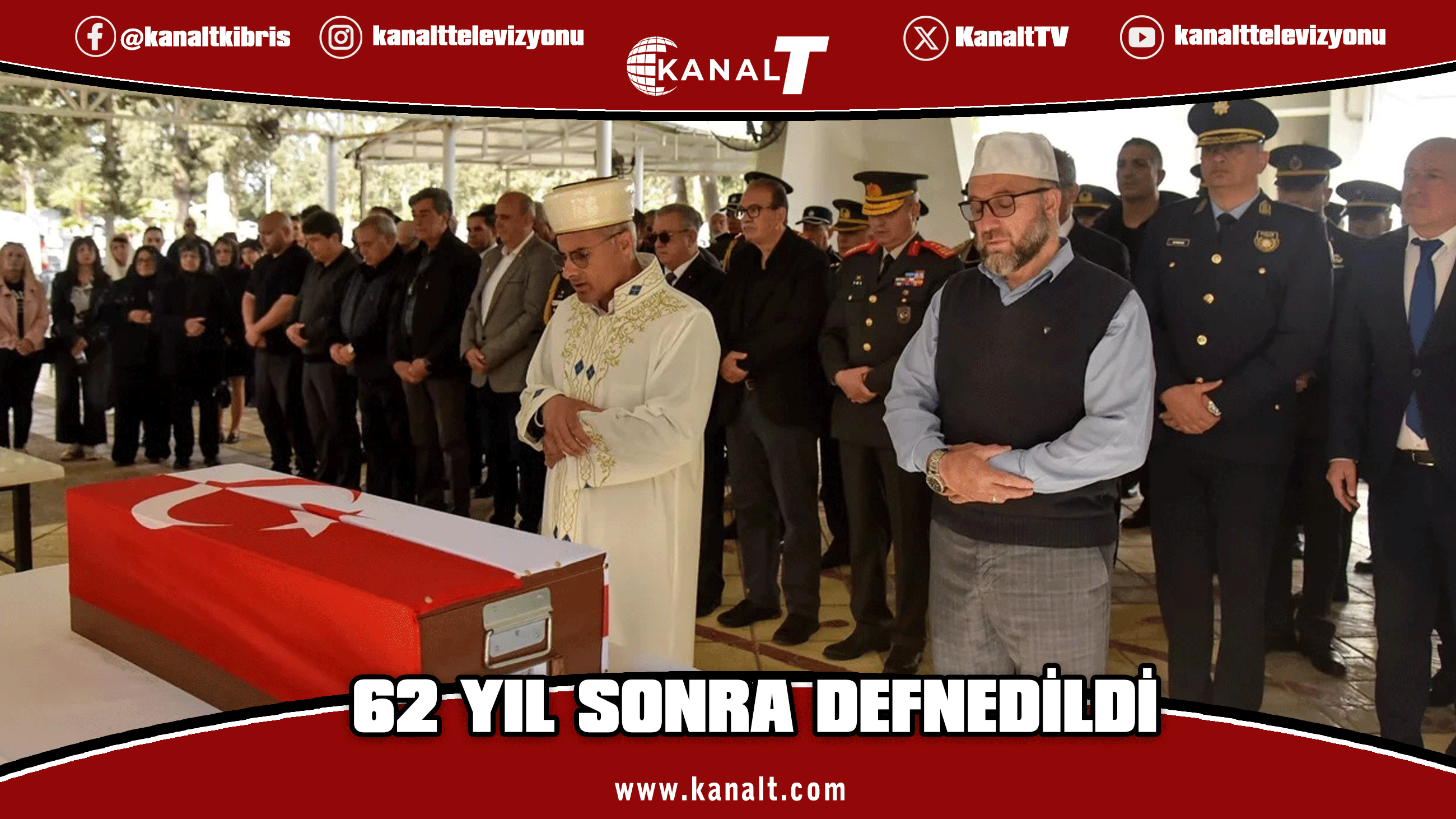 1964 yılında kaybolan Şehit Reşat Ahmet askeri törenle defnedildi