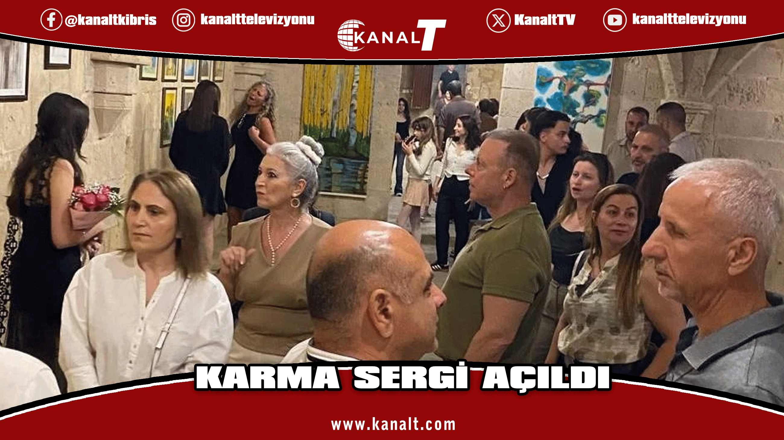 Lunatulay Art Home Atölyesi’nin 4’üncü 19 Mayıs karma sergisi Bellapais Manastırı’nda açıldı