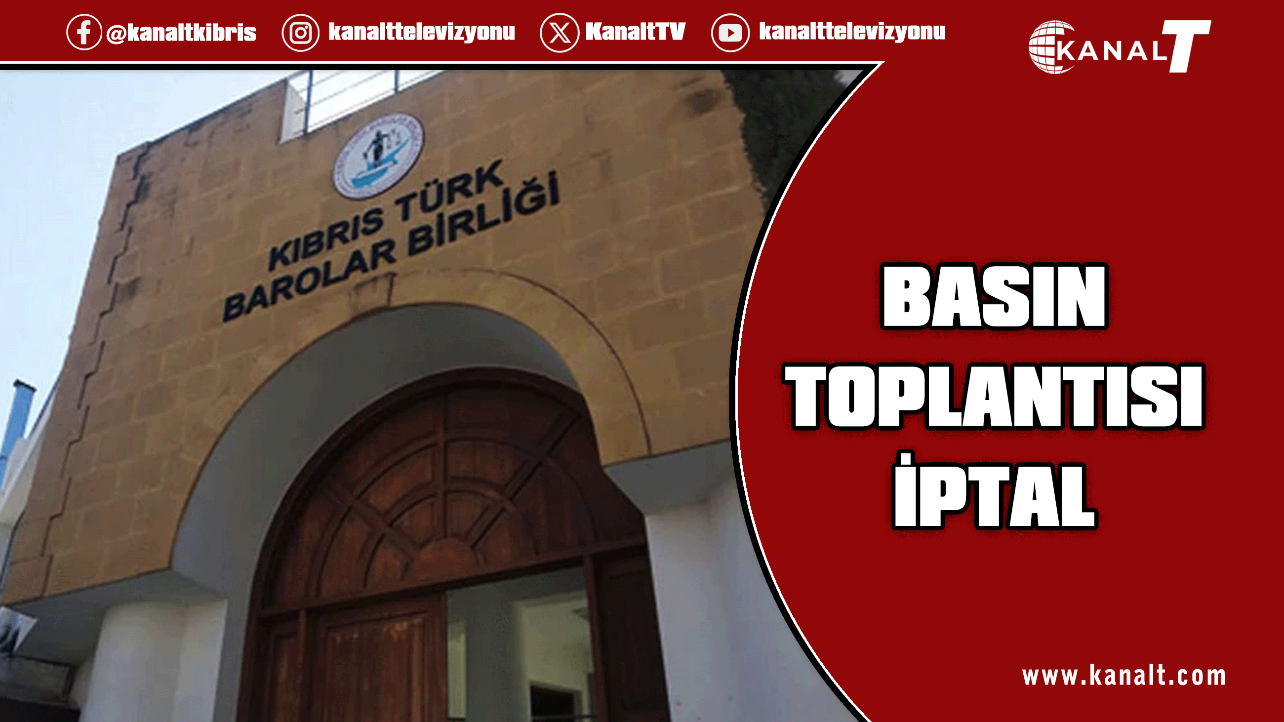 Barolar Birliği basın toplantısını iptal etti