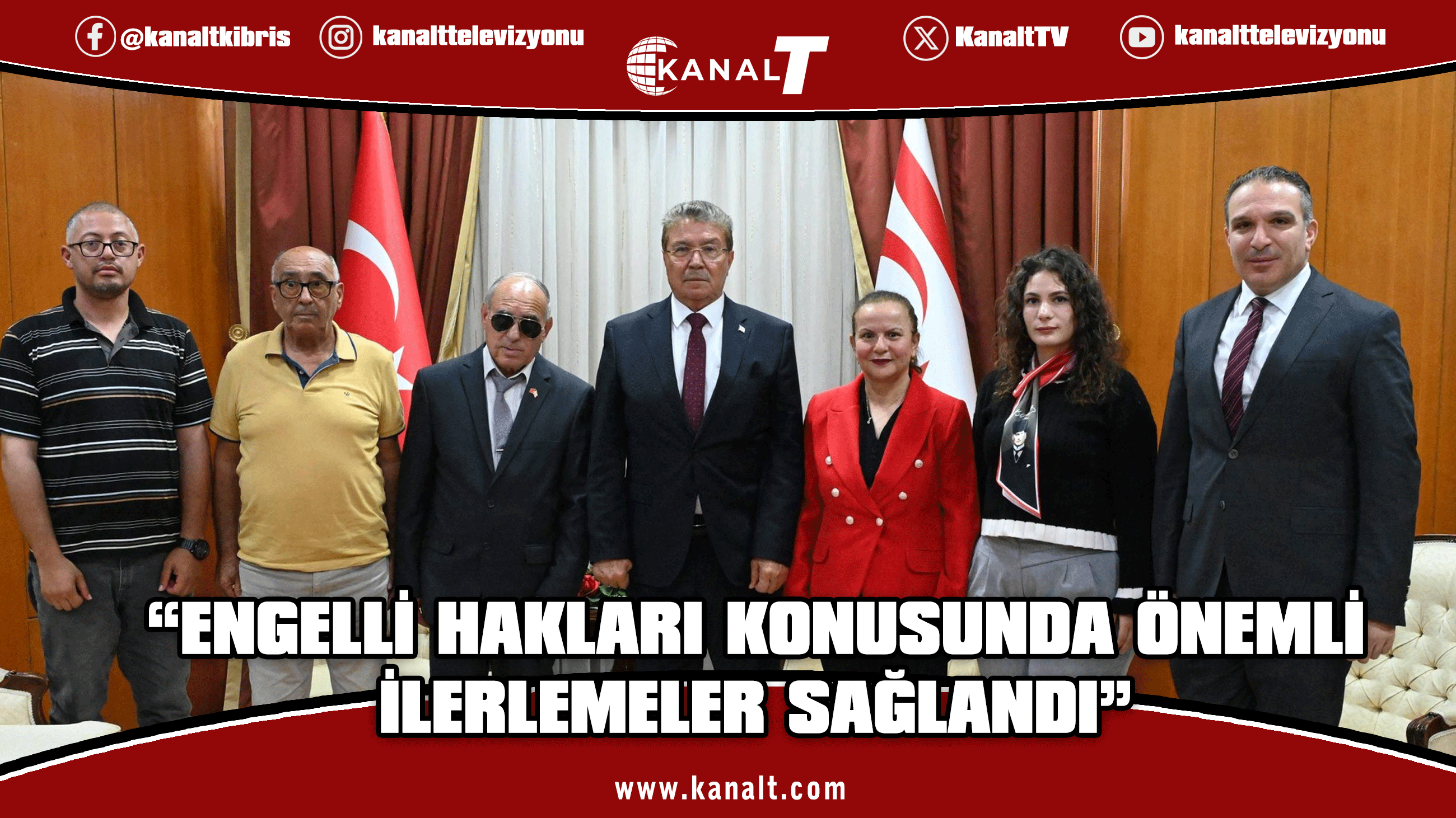 Ünal Üstel, Kıbrıs Türk Engelliler Federasyonu'nu kabul etti