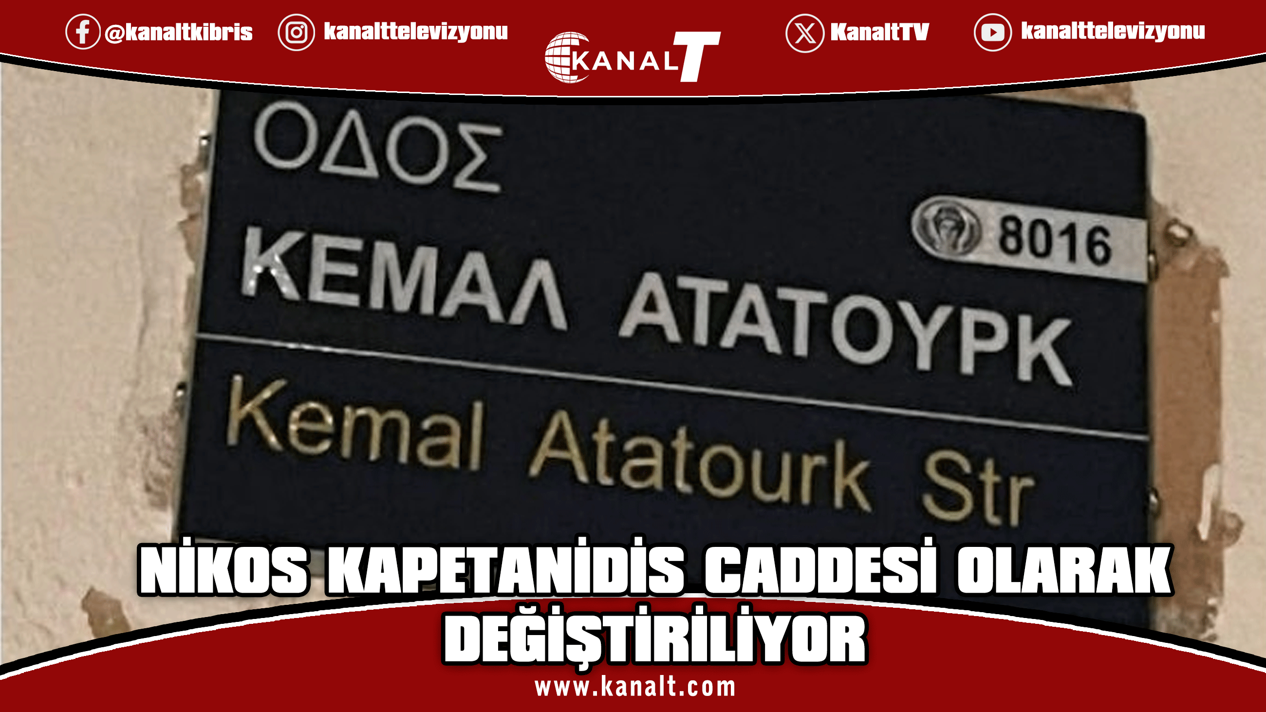Baf’ın Moutallo Mahallesi'nde bulunan Kemal Atatürk Caddesi’nin ismi değiştiriliyor