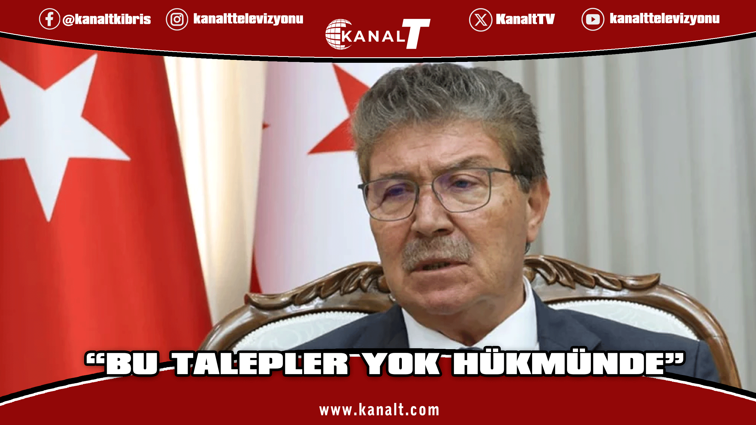 Üstel’den Rum tarafına bayrak ve Atatürk tepkisi