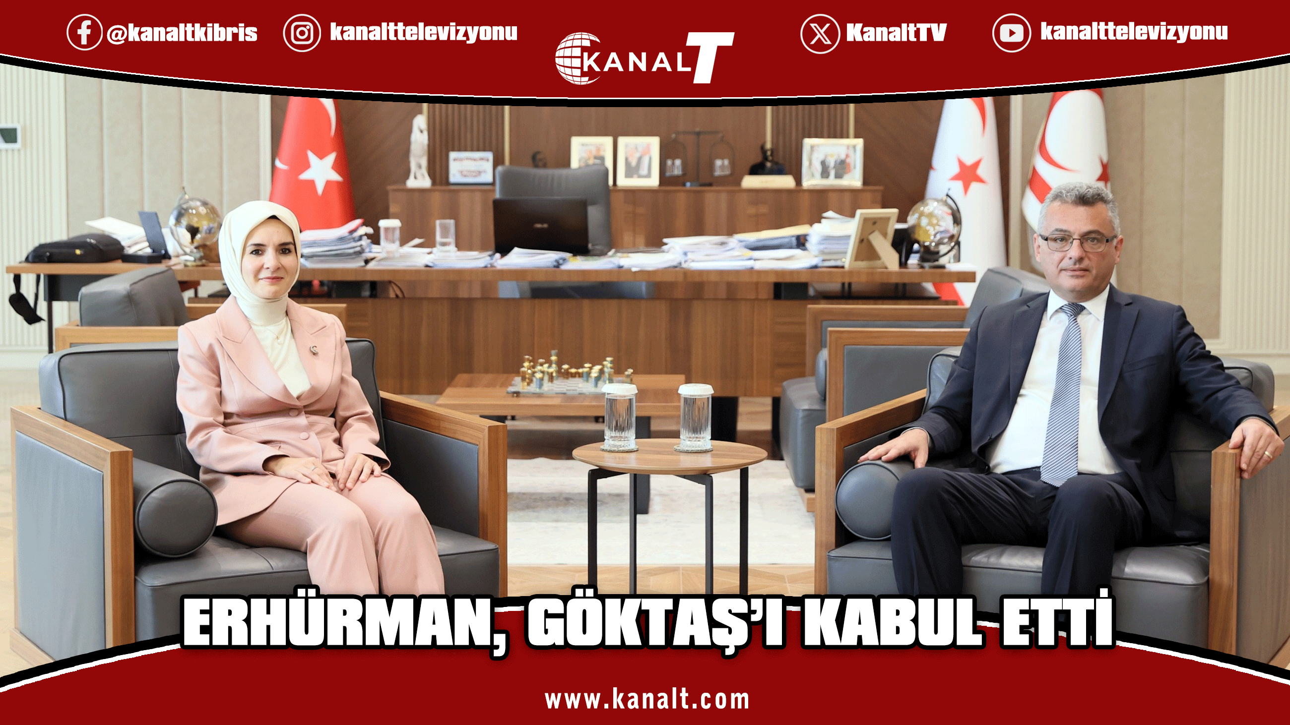 Erhürman, Türkiye Cumhuriyeti Aile ve Sosyal Hizmetler Bakanı Mahinur Özdemir Göktaş’ı kabul etti