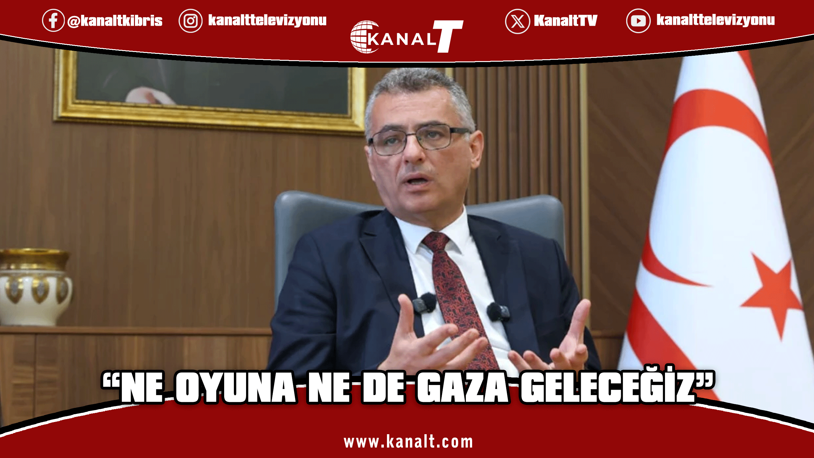 Erhürman: Ne oyuna ne de gaza geleceğiz