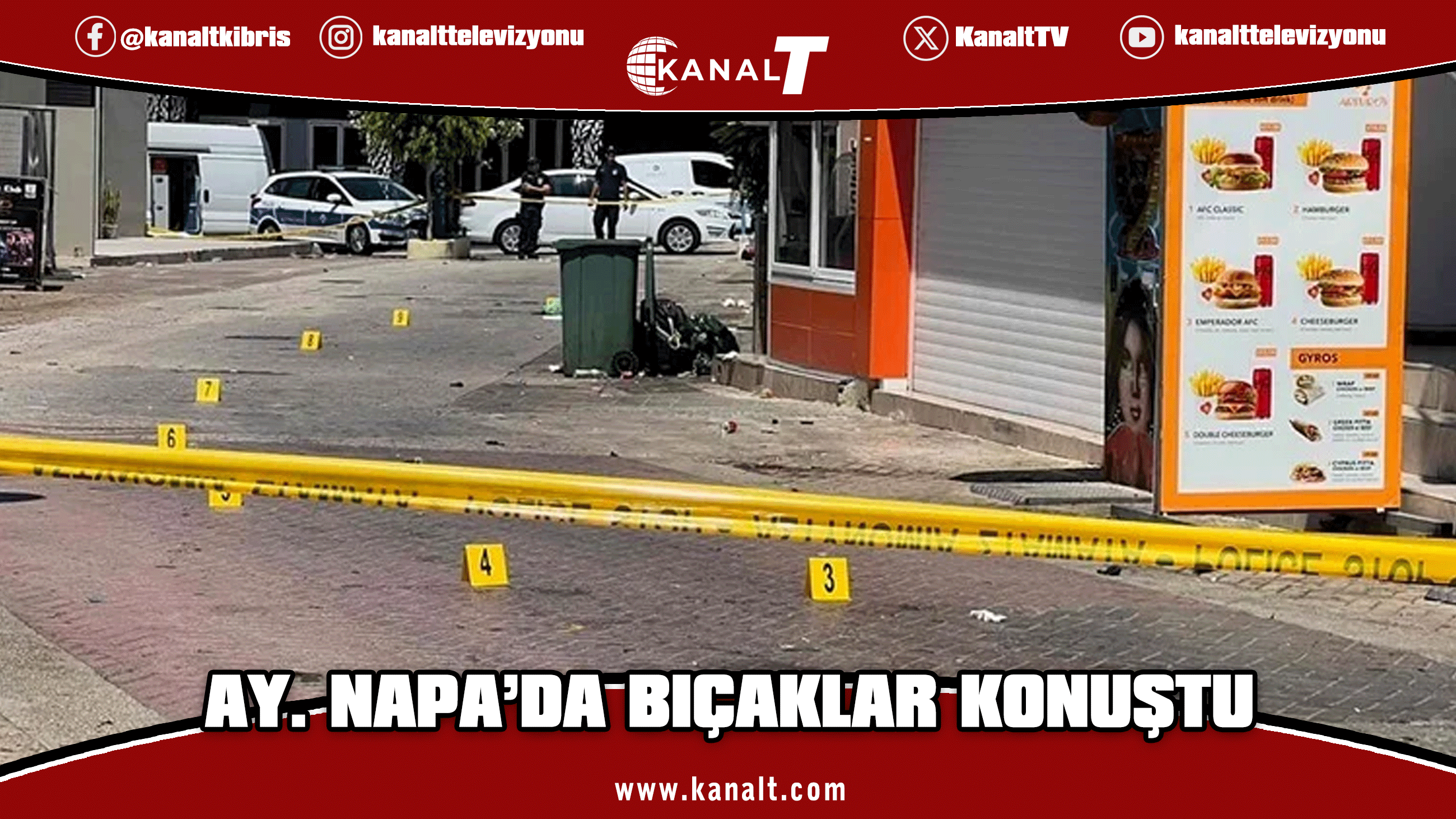 Ay. Napa’da İsrailliler ile Rumlar arasında bıçaklı kavga