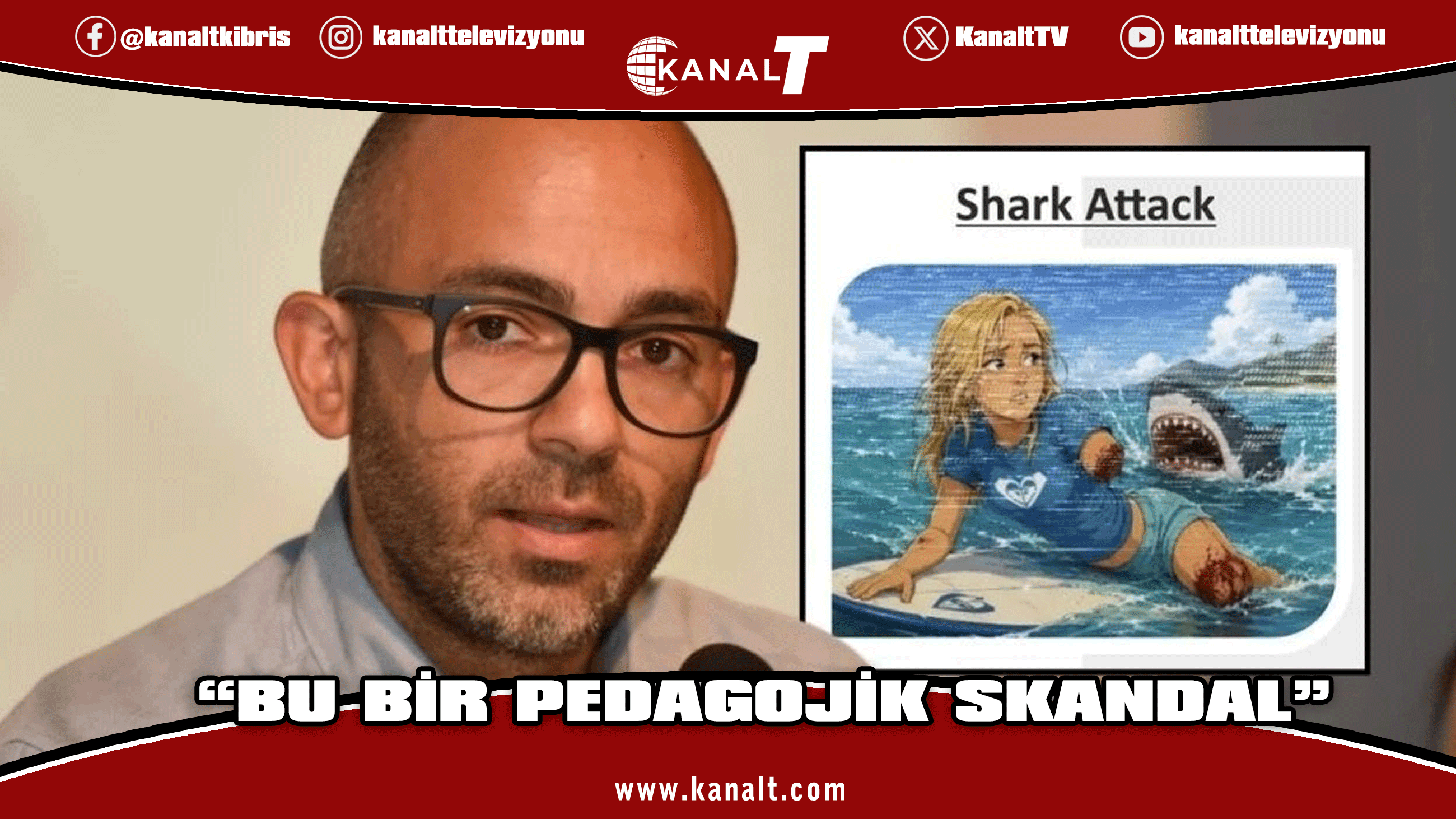 KTÖS: KGS'de kolu ve bacağı köpekbalığı tarafından koparılan birine ait görsel kullanıldı; bu bir pedagojik skandal