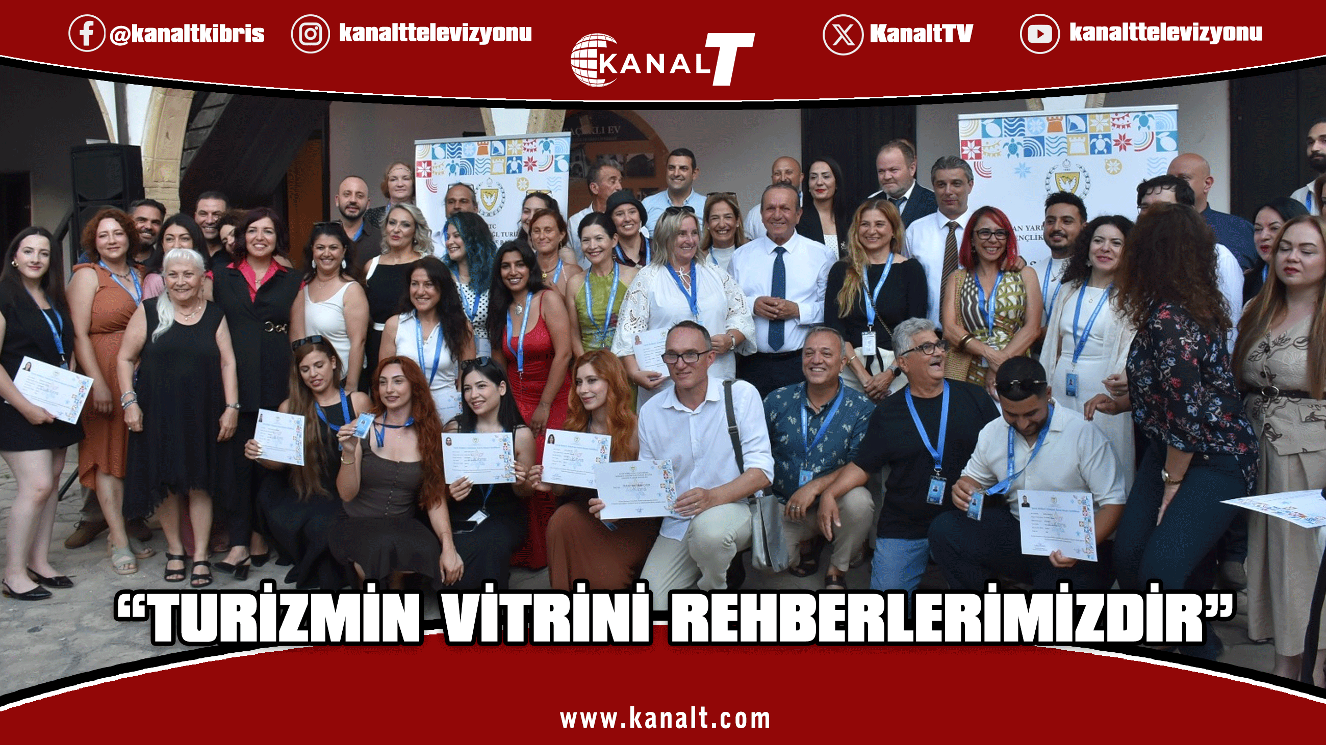 Yeni turist rehberleri sertifikalarını aldı