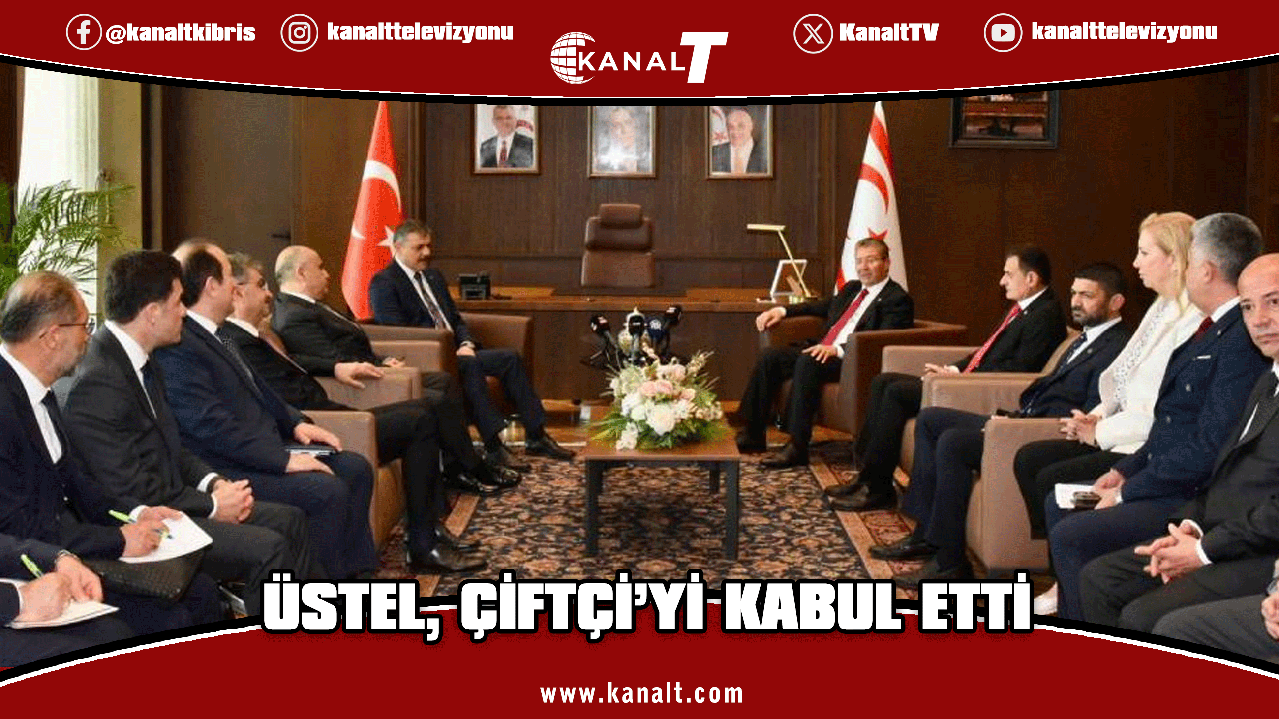 Başbakan Üstel, Türkiye İçişleri Bakanı Çiftçi’yi kabul etti
