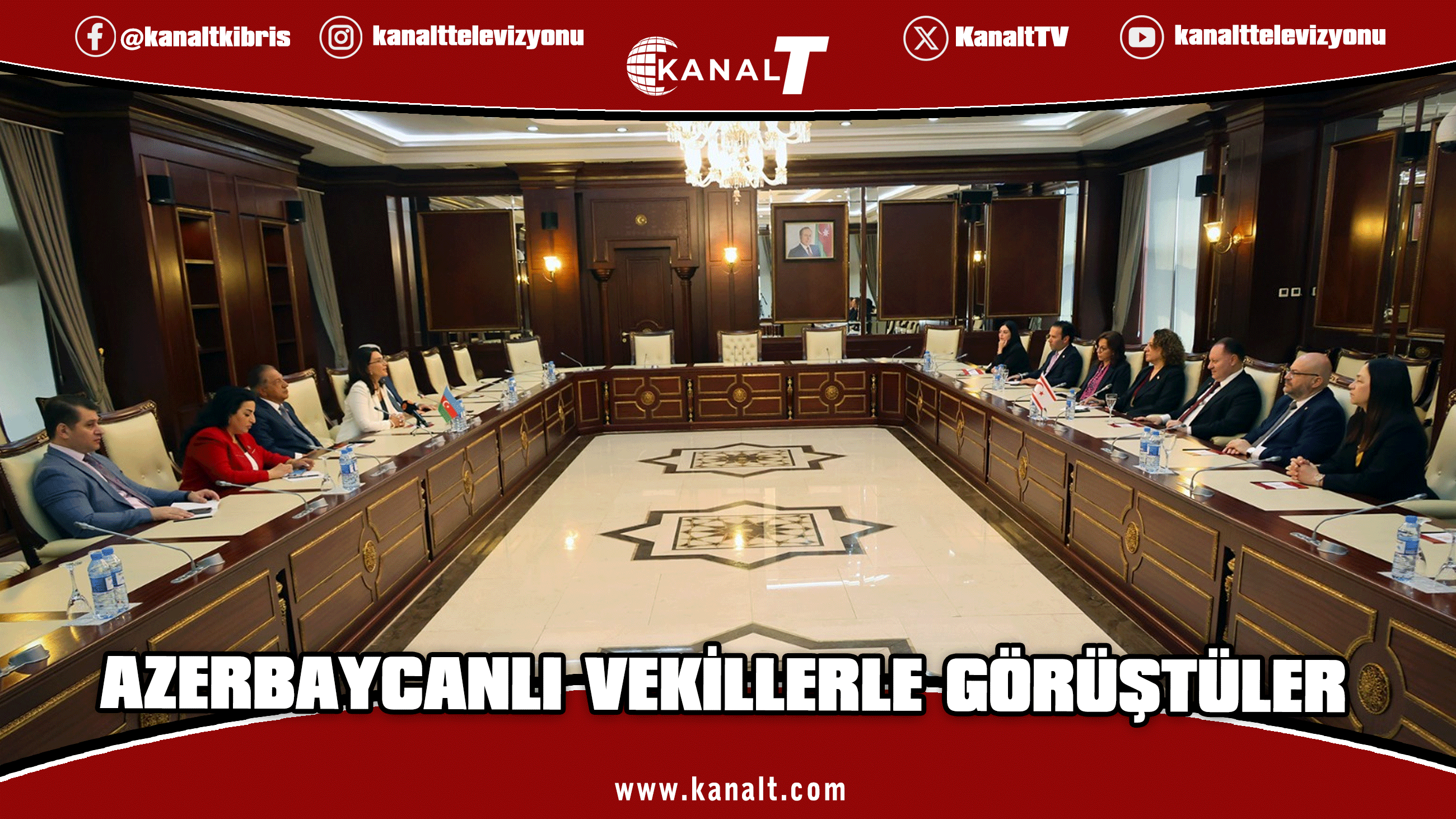 KKTC heyeti Azerbaycan Milli Meclisi'ne mensup Milletvekilleri ile bir araya geldi