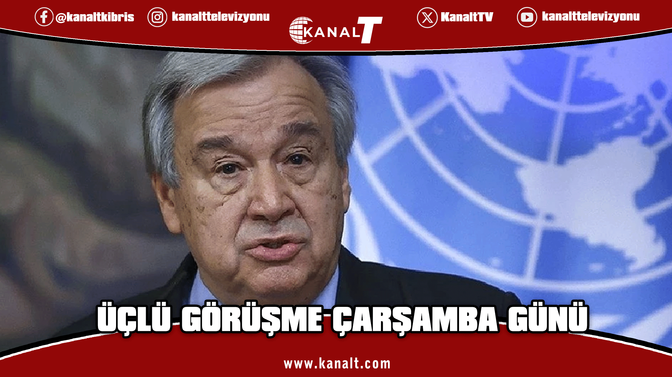 Antonio Guterres bugün Kıbrıs'ta