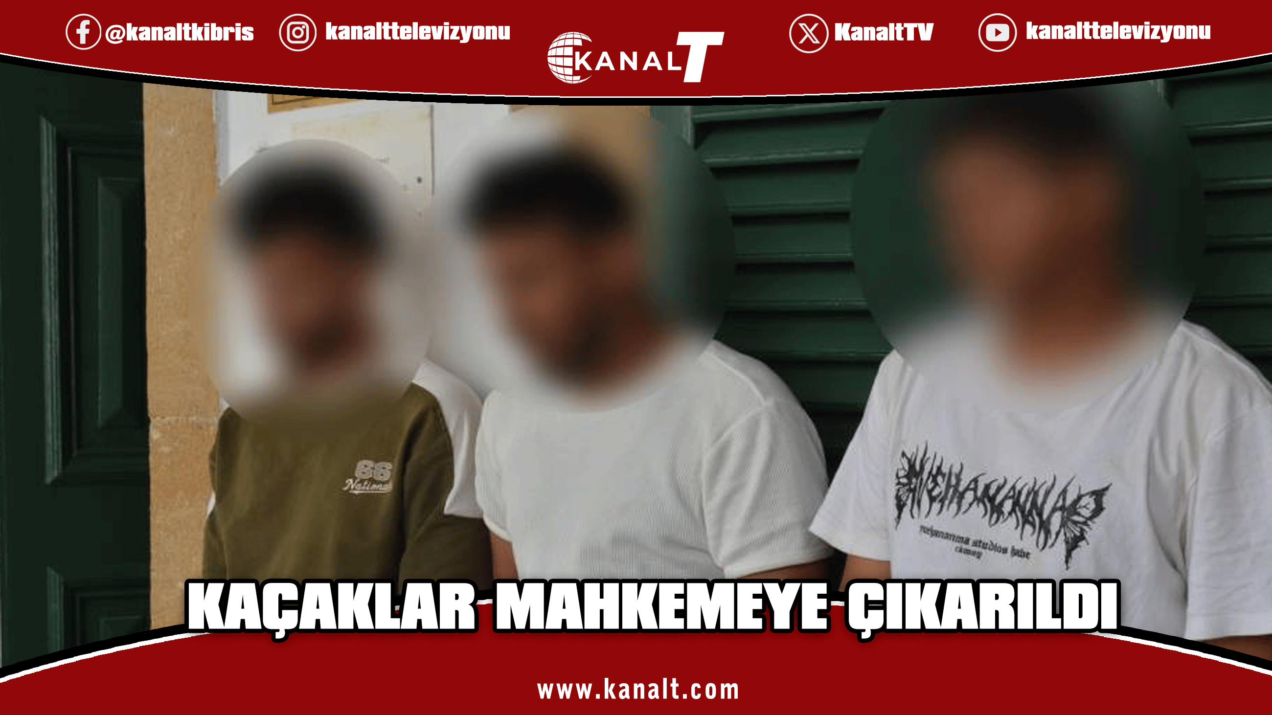 Üç kaçak mahkemeye çıkarıldı
