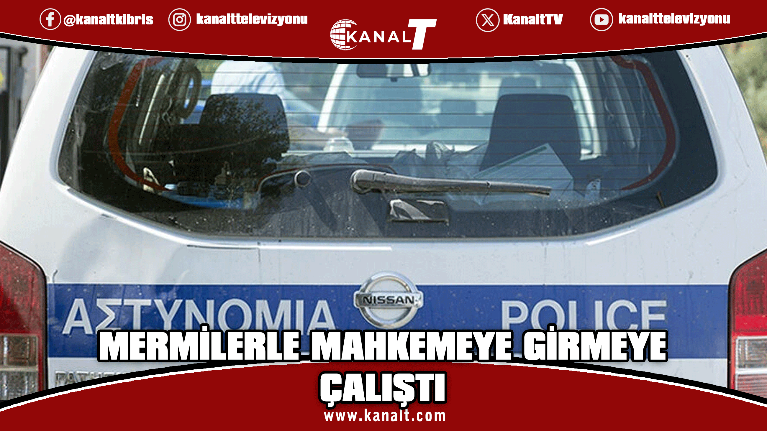 Limasol Kaza Mahkemesi'ne mermilerle girmeye çalışan kişi gözaltına alındı