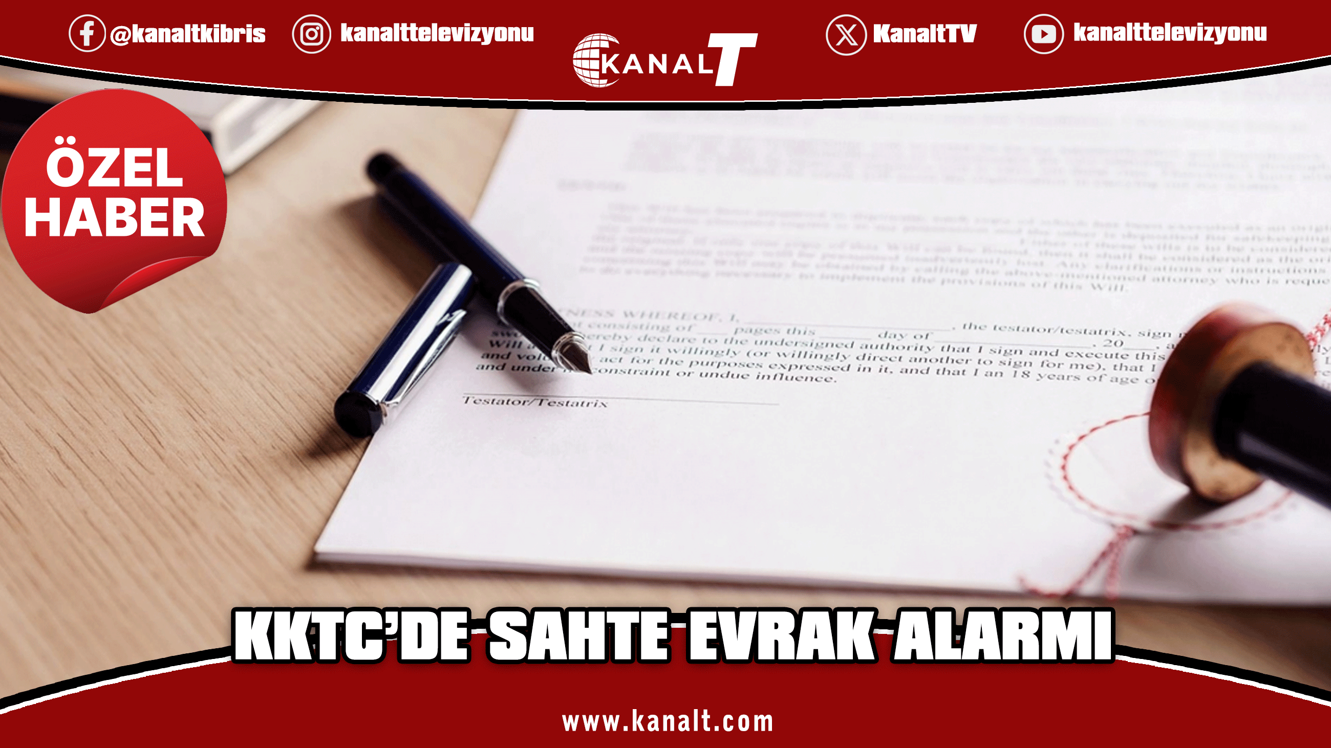 KKTC’DE SAHTE EVRAK ALARMI