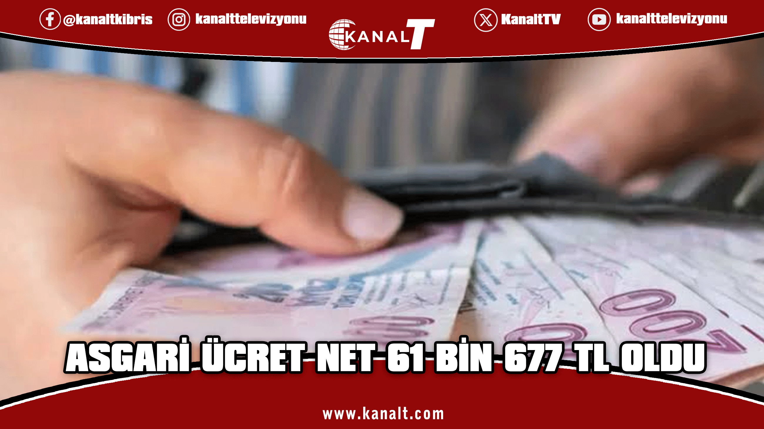 Asgari Ücret net 61 bin 677 TL TL oldu