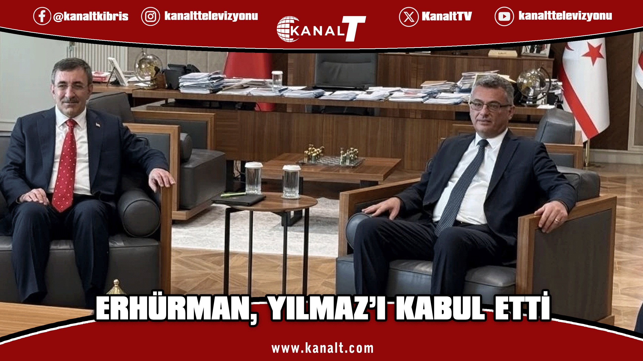 Tufan Erhürman, Cevdet Yılmaz'ı kabul etti